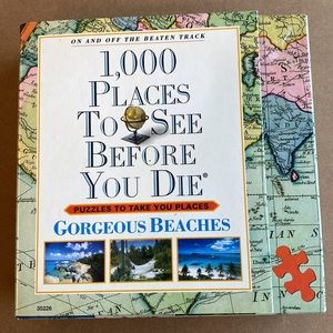 1000pc Puzzle Complete. 1000 places to see before you die.